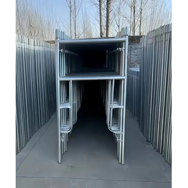Galvanized & Painted H Frame Movable Scaffolding with Customizable Dimensions and Easy Assembly
