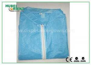 China Colored with Zip Closure Medical use Lab Coats For Workers/Lightweight Lab Protective Clothing on sale
