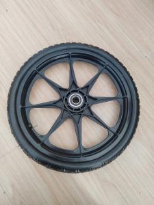 China Flat Free Tires PU Foam Wheel 16 Inch Solid Wheelbarrow Wheel Polyurethane on sale