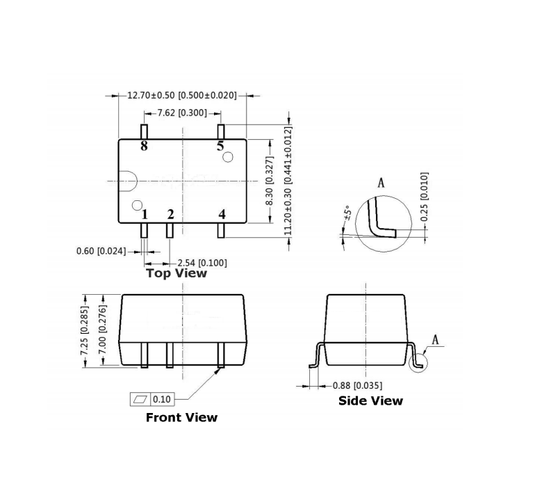 SMT 1W Isolated Output DC DC Converter for Temperature Environments -40°C 105°C