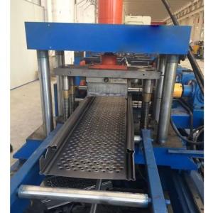 China Adjustable Cable Tray Roll Forming Machine Galvanized Steel 600mm With Perforated Holes factory