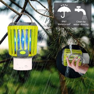 China China Manufacturer Bug Zapper &amp; LED Camping Lantern &amp; Flashlight 3-in-1, Waterproof Rechargeable Mosquito Killer factory