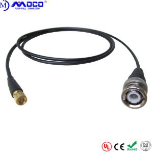 China Durable Push Pull Cable Assemblies Microdot To BNC Cable For NDT System factory