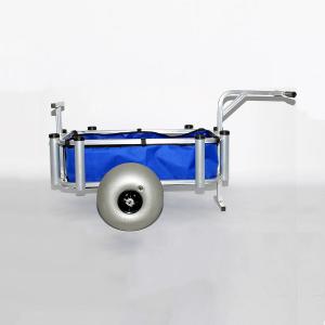 China Aluminum Frame Beach Fishing Cart With Balloon Wheels 220 Lbs factory