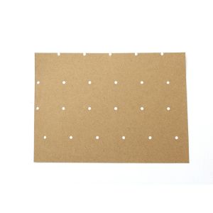 China Customized Perforated Kraft Paper Square Round Rectangle Shape factory