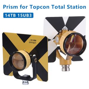 China Single Prism Compatible for Topcon SOUTH FOIF Total Station Surveying Constant -30/0mm 5/8x11 Female Thread Metal Holder factory