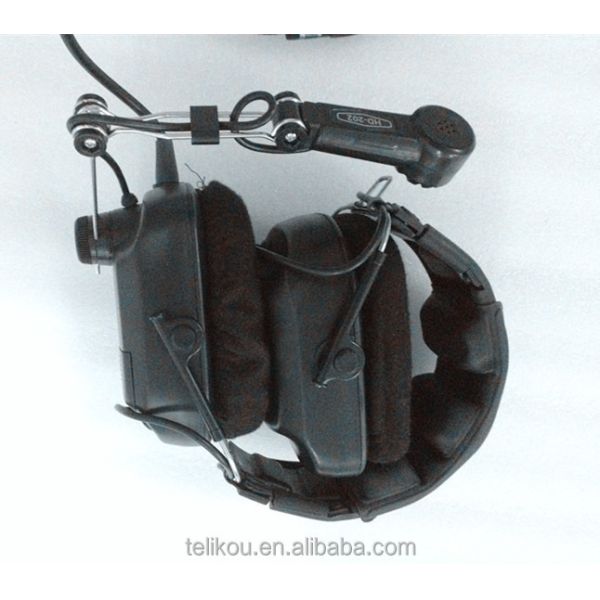 TELIKOU HD-202 XLR 5 Pin Male Single-ear Full-Duplex Wired Intercom Headset Dynamic Micrphone System Anti-Noise Headset