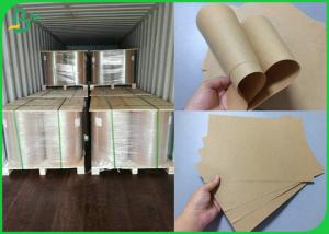 China Recycled Material 50gr 60gr Brown Kraft Paper For The Food Packaging factory