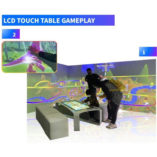 Multi-channel Large Scene Seamless Display Drawing Alive Interactive Wall Games
