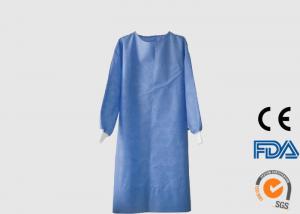 China CE Certificate Medical Isolation Gowns , Blue Disposable Aprons 120*140cm on sale