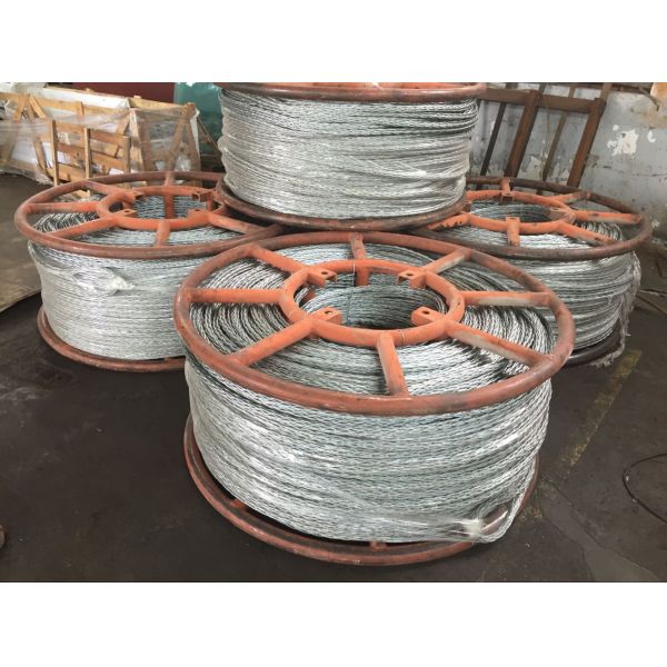 15mm Hexagon Galvanized Steel Wire Rope 12 Strands Anti Twisting