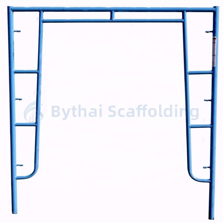Construction Platform Modular Scaffolding Access Painted Walk Thru Frame