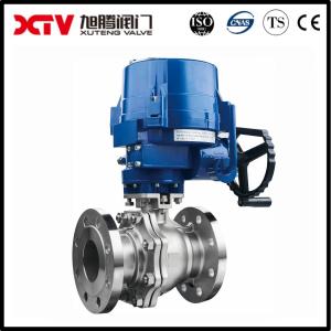 China Electric Driving Mode Special Material Cast Steel Water Industrial Flanged Ball Valve factory