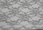 Yarn Nylon Silver Metallic Lace Fabric For Nightwear Anti-Static CY-LW0632