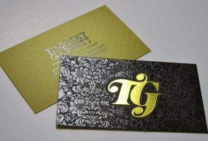China Foil Business card/ Customized business card/Plastic business card factory