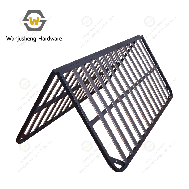Wanjusheng Metal Rib Bed Frame Full Size Customizable Large Size Solid Support Iron Foldable Base