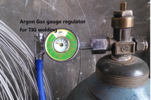 China Argon Regulator for TIG welder with Inlet fit CGA 580 factory