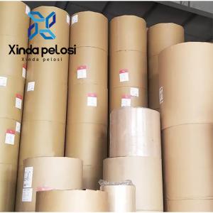 China UV Coating Wood Pulp Paper Kraft Paper Jumbo Roll Matt Lamination factory