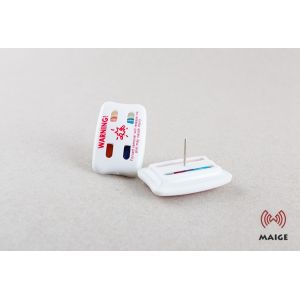 Security System Lapel EAS Shop Security Tags Two Tubes Ink Pin ROHS Approved