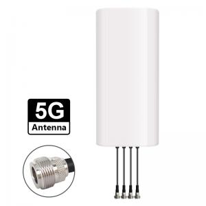 China Outdoor  Multiband 600-6000MHz 4G 5G Antenna  Ultra wideband 4 port Panel Aerial High gain Communication Antennas on sale