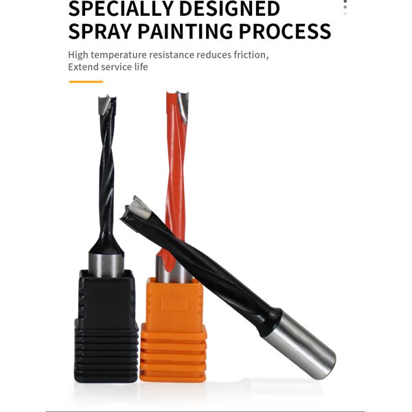 YINGBA CNC Tungsten Carbide Tips 2F Row Drill Woodworking Drilling Bits Woodworking Router Bits Woodworking Tools Drill Bits