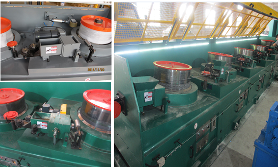 CO2 Gas Shielded Wire Drawing Equipment , Electrical Welding Electrode Making Machine LZ10--560