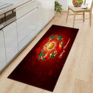 China Red Bells Long Kitchen Standing Mat Nonslip Bedroom Floor Carpets on sale