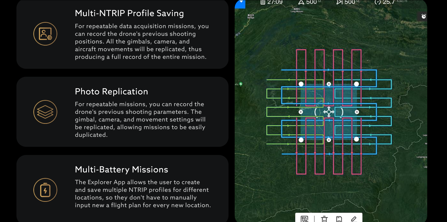 Autel Explorer mapping interface