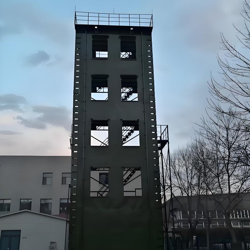 Training Tower Fire Fighting Exercise Tower with Stable Four Legged Steel Frame and Hot Dip Galvanized Surface Treatment