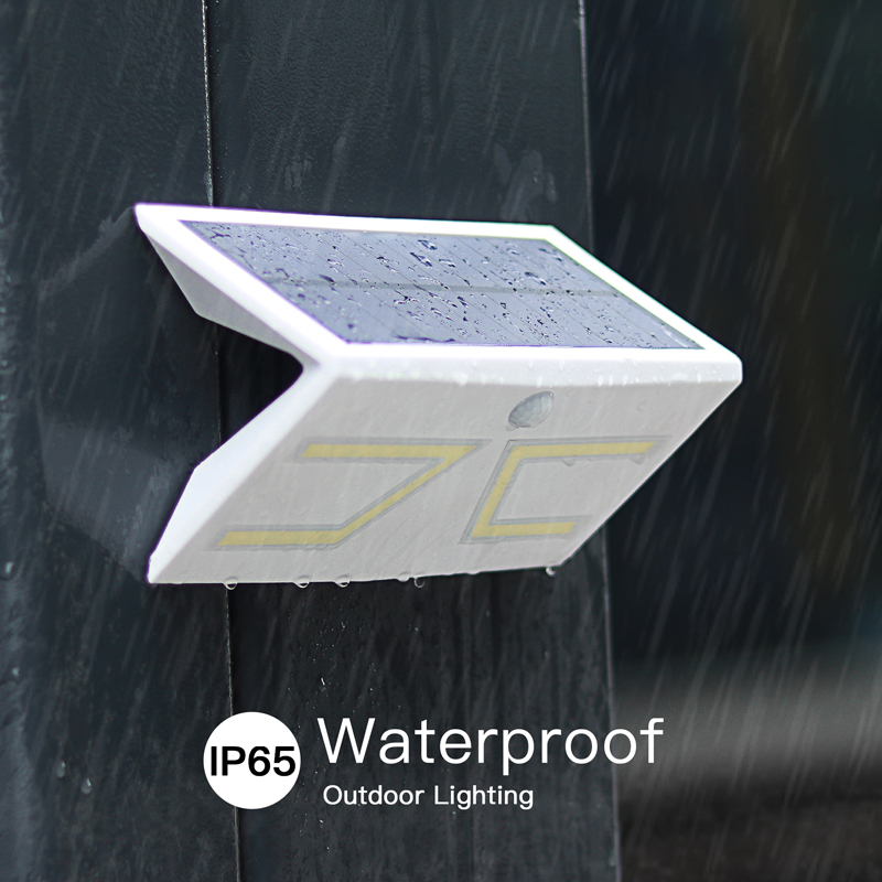 Garden Mountable 2W Motion Sensor Cob Solar Powered LED Wall Light
