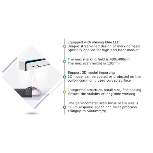 Portable Fiber Laser Marking Machine With Dynamic Focus System