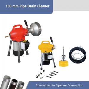 China 250 W 100 mm Sectional Pipe Electric Pipe Machine Drain Cleaner factory