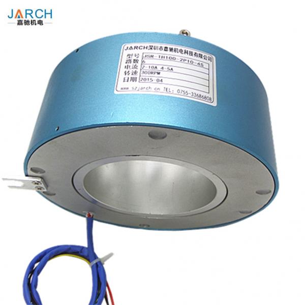 China 380V AC Through Bore 100mm Electrical Slip Ring 300RPM Speed IP51 Protection factory