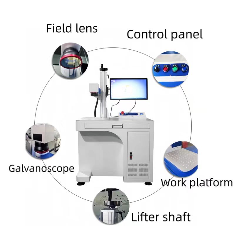 Automatic High Working Efficiency 220v/50Hz Fiber Laser Marking Machine