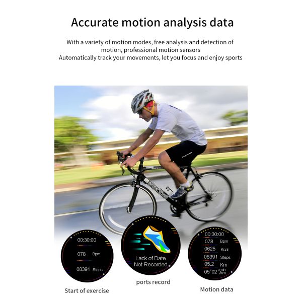 Bracelet Health Exercise Android Waterproof IP67 Automatic Smart Watch