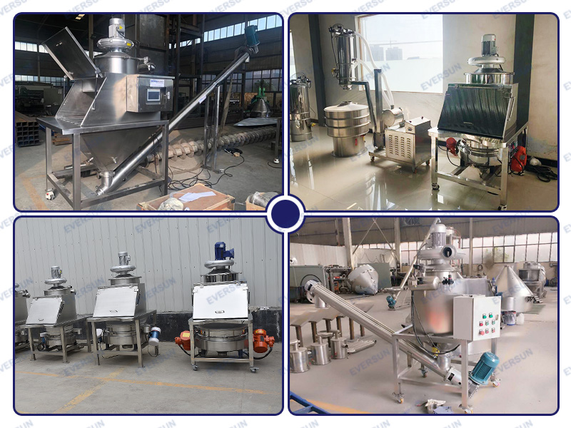 Bulk Bag Unloader equipped with dust removal system for clean unloading of powdery and granular materials in industrial