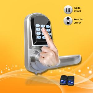 China Elegant Design Pass Code Door Locks , Remote Control Front Door Lock 154*68*78mm on sale