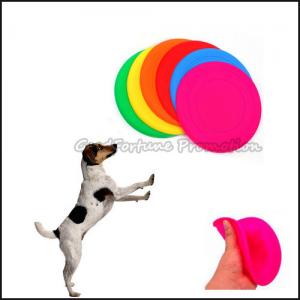 China customed logo promotional Eco Silicon dog training flying disc saucer frisbee gift factory