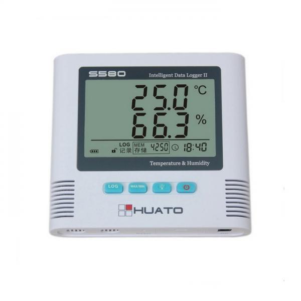 China Stable High Accuracy  large LCD display 86000 data record Temperature Humidity   Logger factory