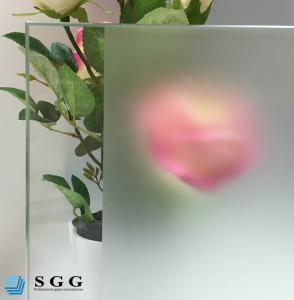 China Custom Excellence quality acid etched frosted glass factory