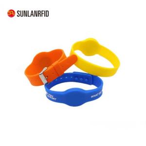 China MDC1402 silicon waterproof Rfid Wristband bracelet custom design NFC wristband factory