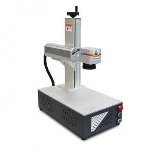 China Rotary Fiber Laser Marking Machine 50w Portable Desktop Laser Marker on sale