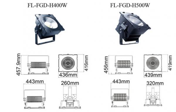IP65 Waterproof 400W 500W 1000W LED Flood Light AC100-240V Good Heat Dissipation