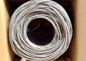 China UTP Cat.5e 0.5CCA/ BC 4Pairs 24AWG Network lan Cable 305M Pull Box on sale