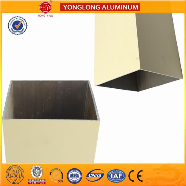 China Rectangle Powder Coated Aluminium Extrusions / 6063 6063A Aluminum Window Frame Profile factory