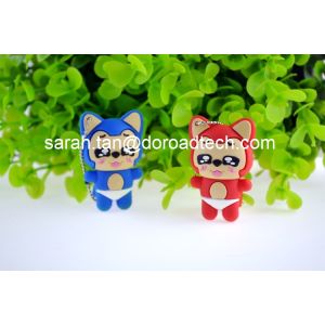 China Promotional Custom Cartoon PVC USB Flash Disk New Offer factory