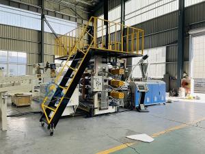 China 15m/Min UV PVC Sheet Manufacturing Machine Marble Sheet Extrusion Line 380V 50Hz 3phase factory