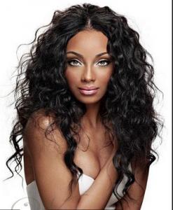 China Brazilian Curly Full Lace Wigs Human Hair Wigs With Baby Hair Natural Black factory