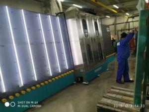 China Stailess Vertical Washing And Drying Machine Easy Opration Glass Cleaning factory