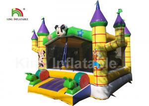 China 0.55mm PVC Combo Mickey Mouse Commercial Jumping Castles With Step on sale